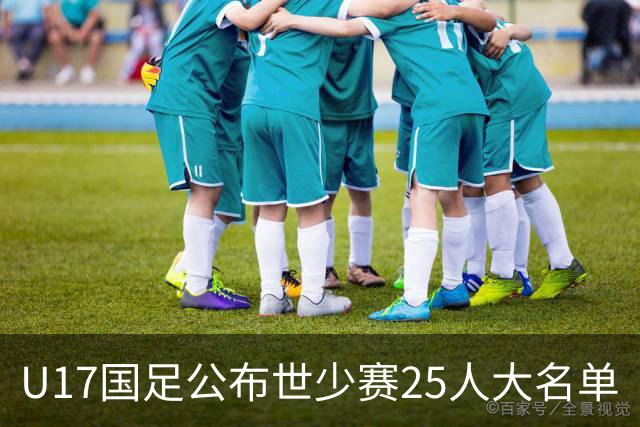 U17国足公布世少赛25人大名单